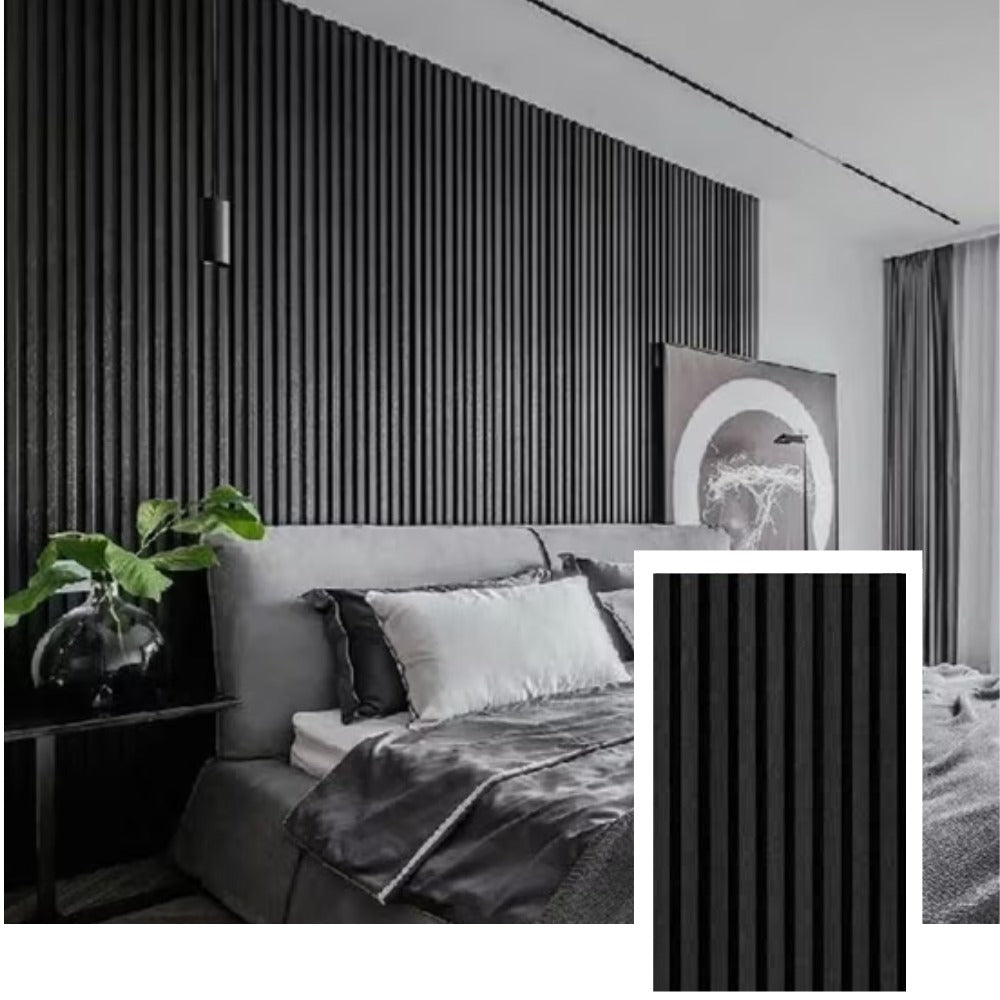 WaveNest™ Premium Acoustic Slat Panel — Natural Oak (2.7 × 1.10 m)