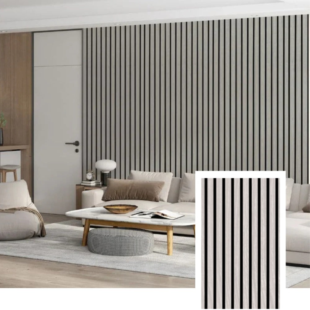 WaveNest™ Premium Acoustic Slat Panel — Natural Oak (2.7 × 1.10 m)